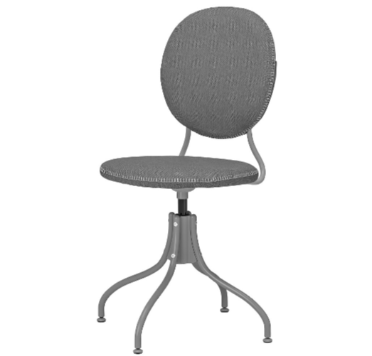 Компьютерное кресло бьйоркбергет офисное, обивка: текстиль, цвет: Идекулла темно-серый