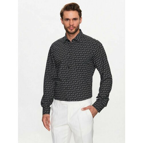 Рубашка Karl Lagerfeld, размер 42 [KOLNIERZYK], черный