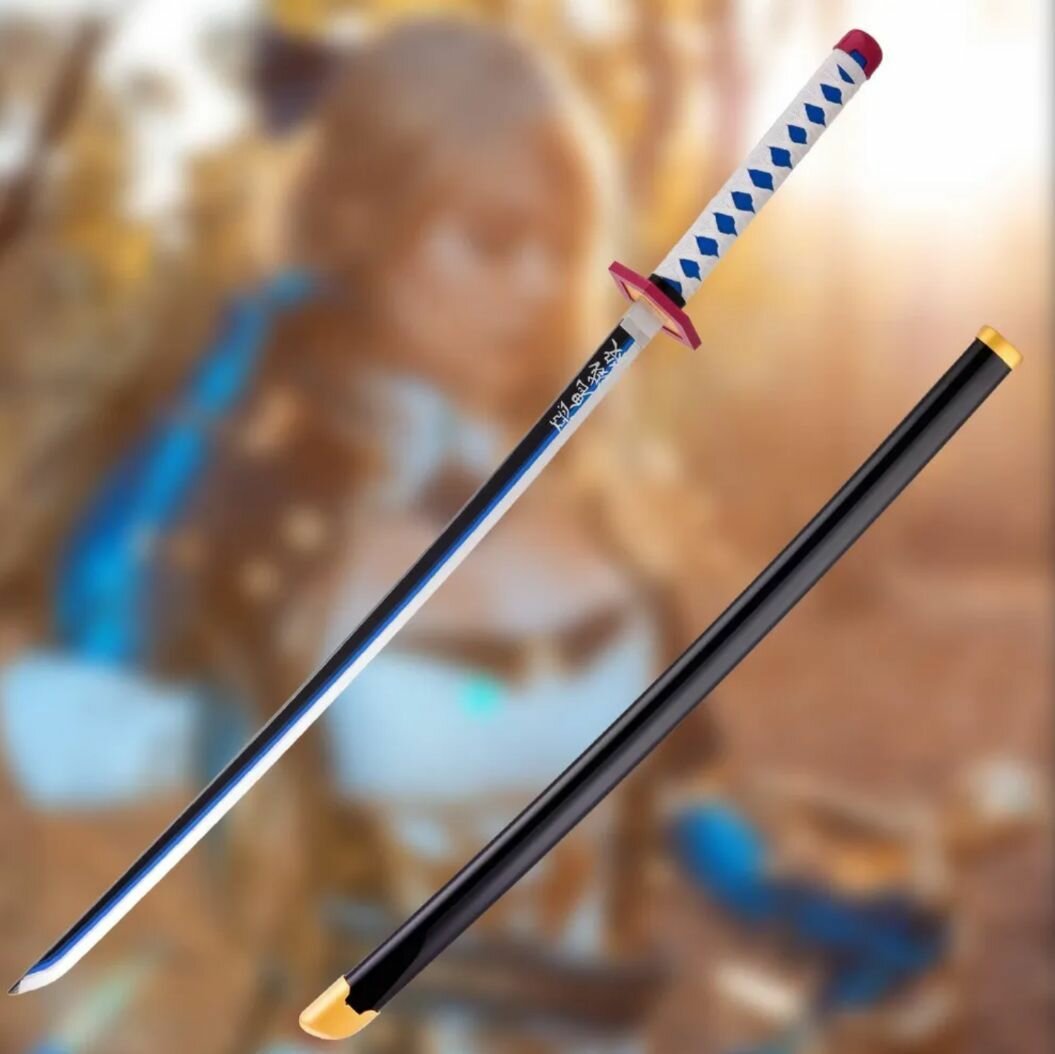 Клинок рассекающий демонов меч Гию. Катана из аниме / косплей аниме 104CM