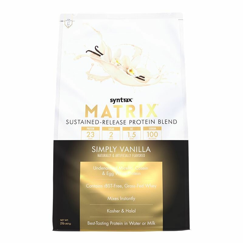 Протеин Syntrax Matrix 2.0 Simply Vanilla 908 гр