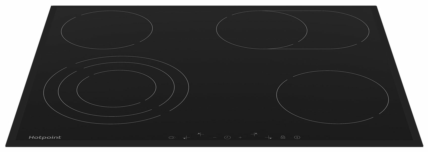 Электрическая варочная панель Hotpoint HR 6T7 BA S, черный — фото 1