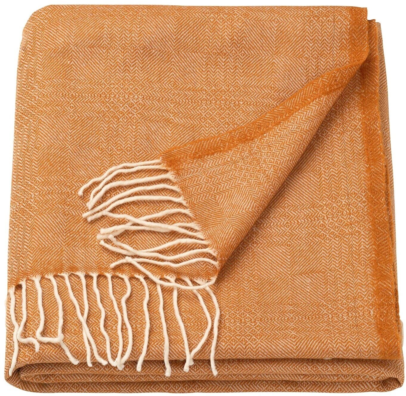 Плед икеа ингелёв 140 х 180 см бежевый/коричневый