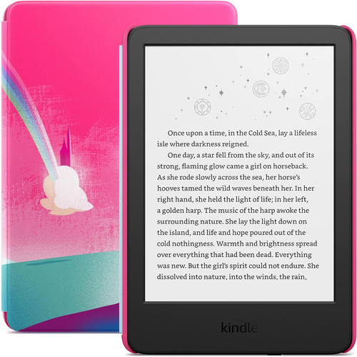 6" Электронная книга Amazon Kindle Kids 11 16Gb с оригинальной обложкой Unicorn Valley розовый, черный