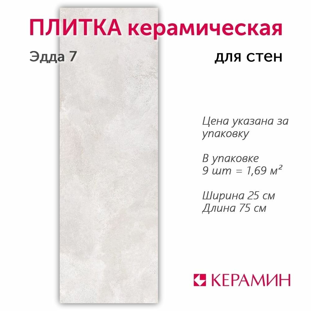 фото Керамическая плитка для стен Эдда 7Д