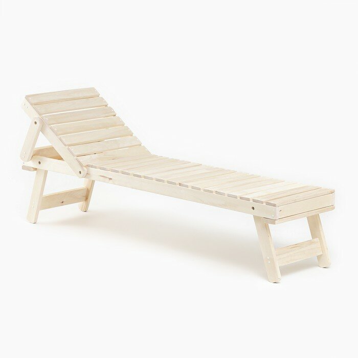 Лежак нераскладной с регулируемым подголовником 2065х505 см 10070526