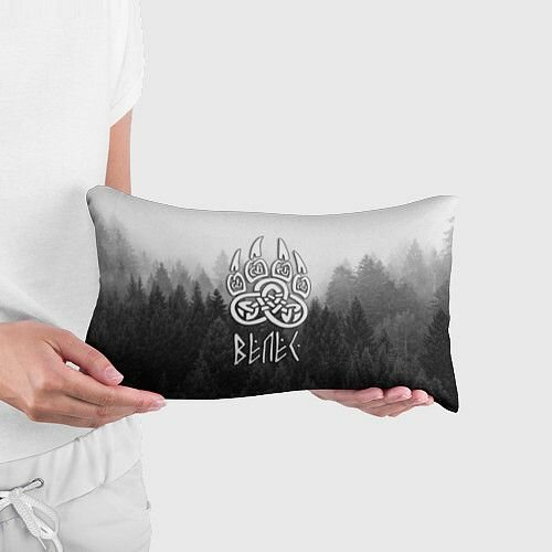 Велес туманный лес Прямоугольная подушка — фото 1
