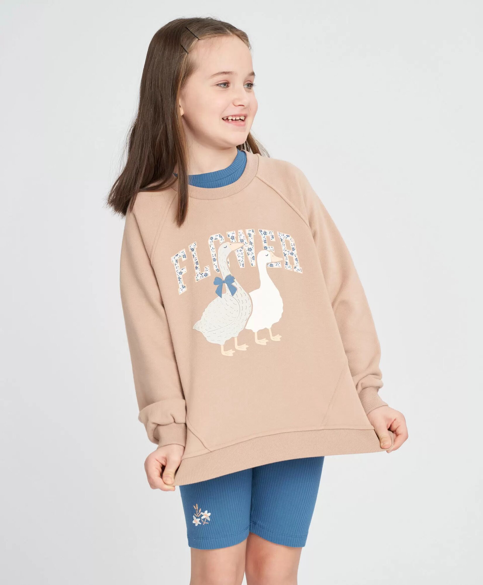 Свитшот Button Blue размер 122 бежевый