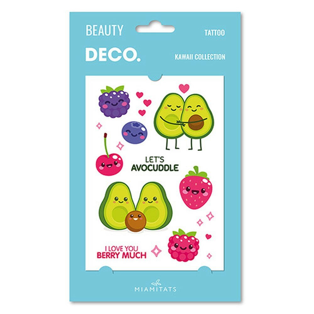 Татуировка для тела DECO. KAWAII COLLECTION by Miami tattoos переводная (Avocuddle)