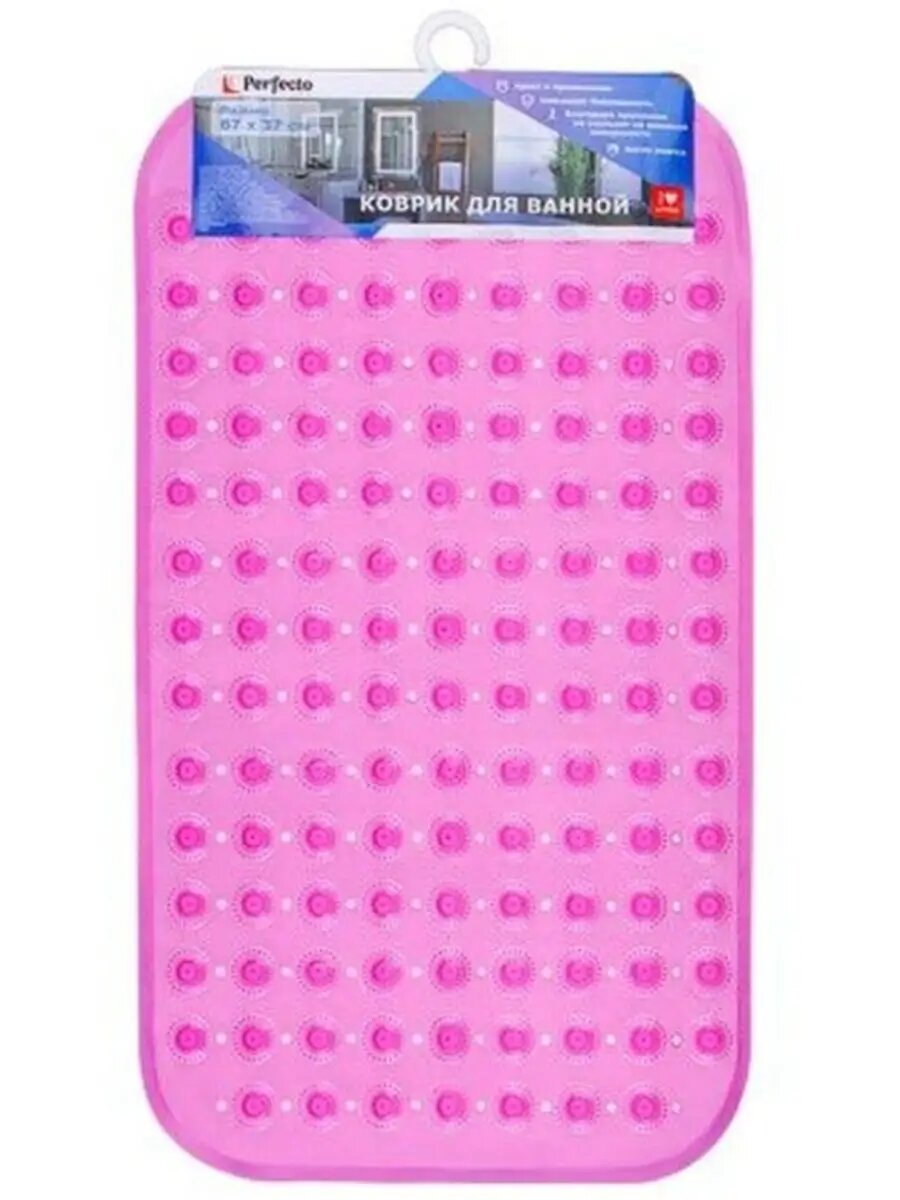 Коврик для ванной комнаты 67х37 PERFECTO LINEA Прямоугольный с пузырьками (22-267376)