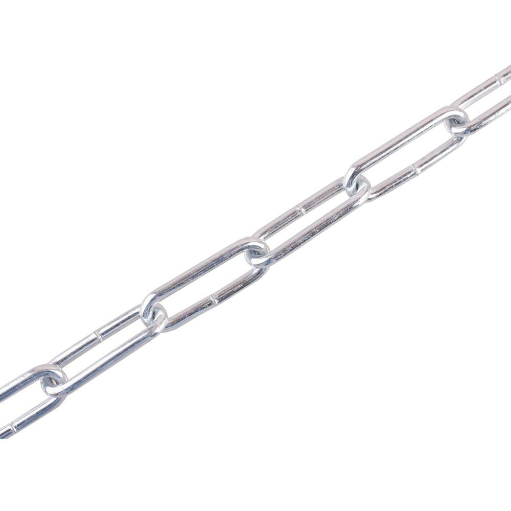 Цепь 6 мм длинное звено 5 м сталь оцинкованная
