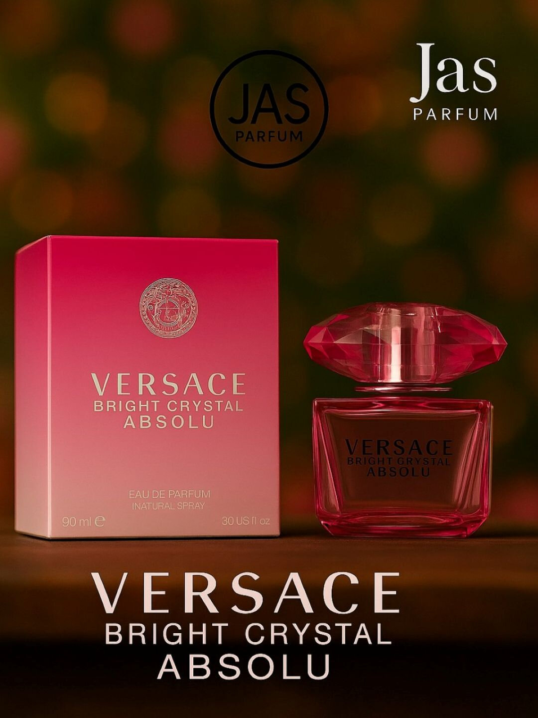 Парфюмированная вода для женщин, Versace bright crystal absolu, Italiya, 90 мл