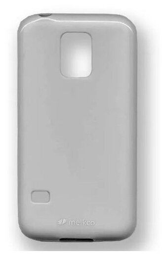Силиконовый чехол Melkco Poly Jacket TPU case для Samsung Galaxy S5 Mini, серый