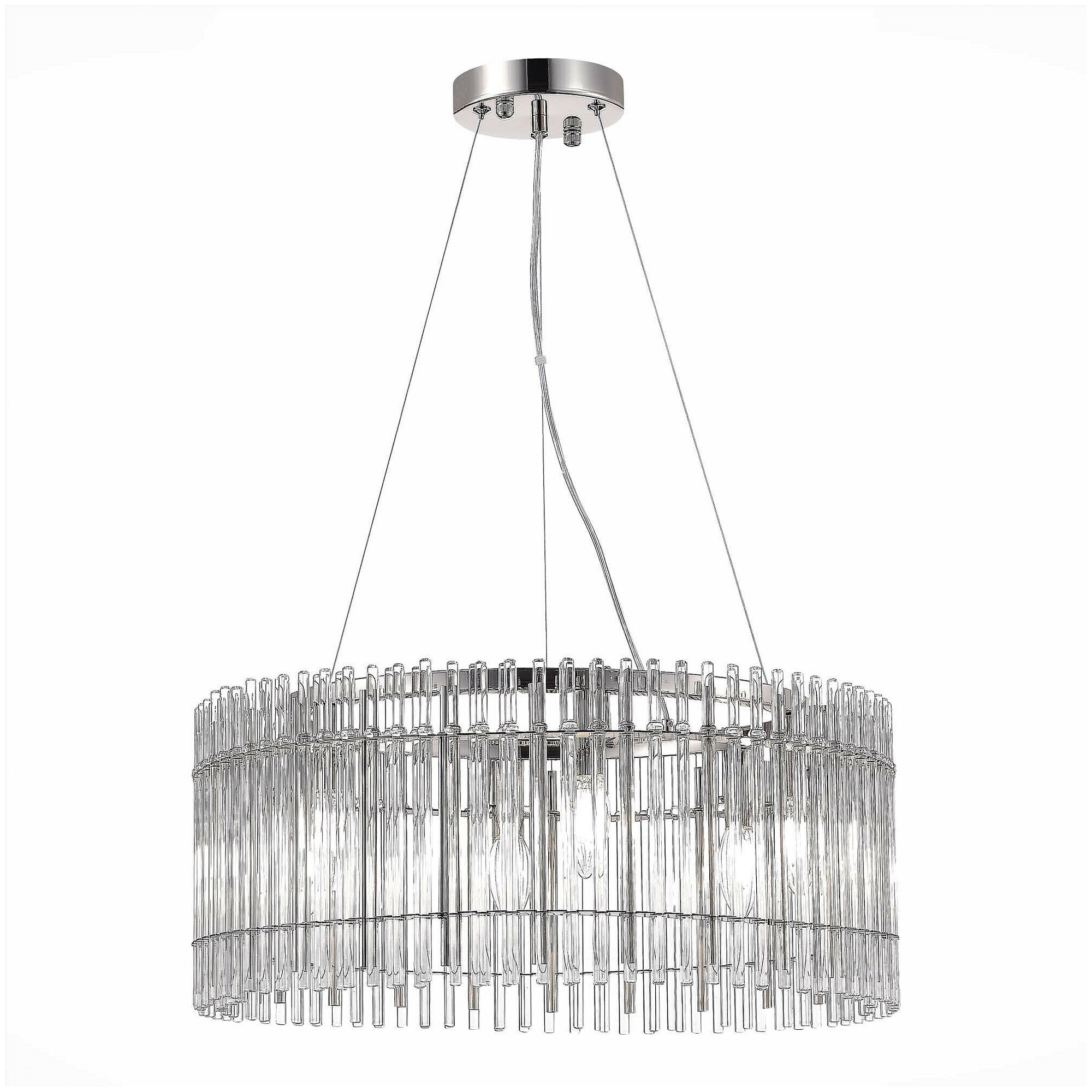 Подвесная люстра ST Luce Epica SL1656.113.06 E14 240Вт кол-во ламп:6шт Никель