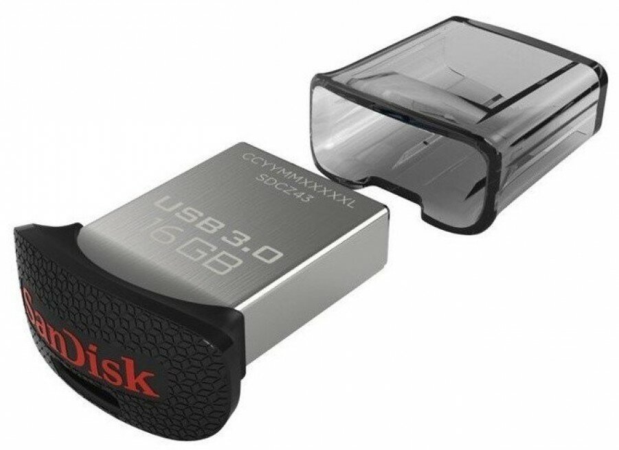 USB-флеш (USB 3.1) 16GB для SanDisk Ultra Fit Черный