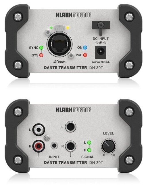 KLARK TEKNIK DN 30T конвертер аналогового стереосигнала в протокол Dante