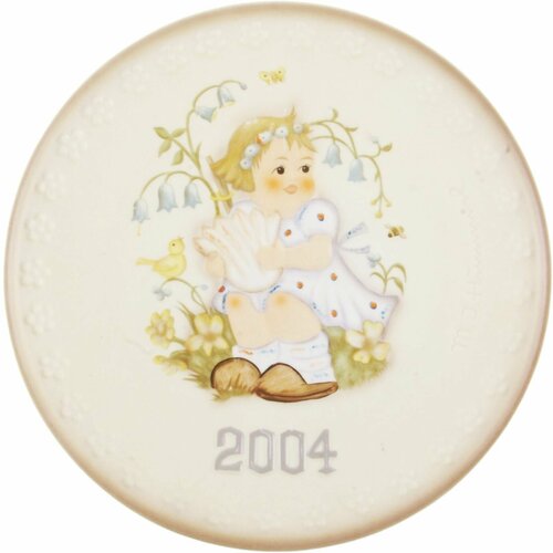 Редкая декоративная тарелка Hummel "Подарок для тебя" 2004 год. Фарфор, роспись. Goebel, Германия, 2003 год.