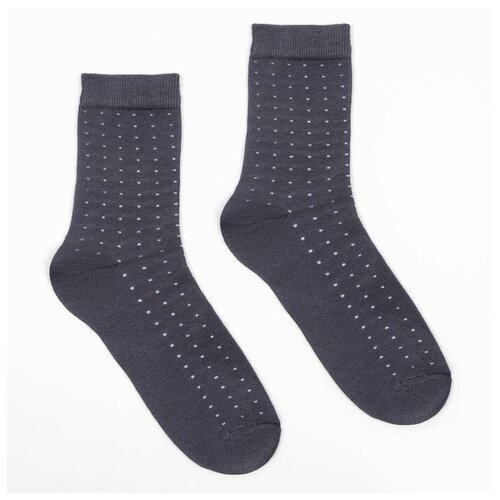 Носки Minaku, размер 42-43, серый носки мужские minaku рыбки цвет белый размер 42 43 29 см