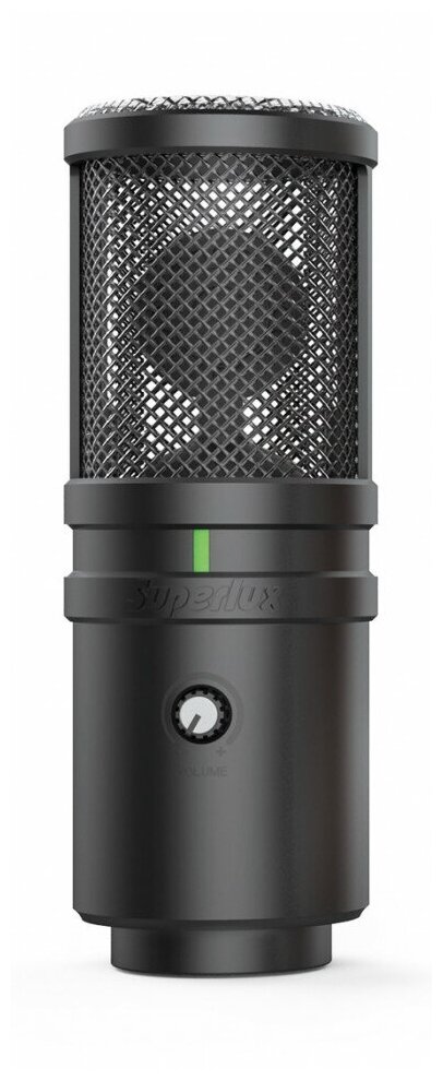 Кардиоидный конденсаторный usb микрофон с большой диафрагмой Superlux E205UMKII (Black)
