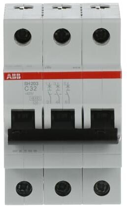Автоматический выключатель ABB SH203 C32 3П 6кА 2CDS213001R0324