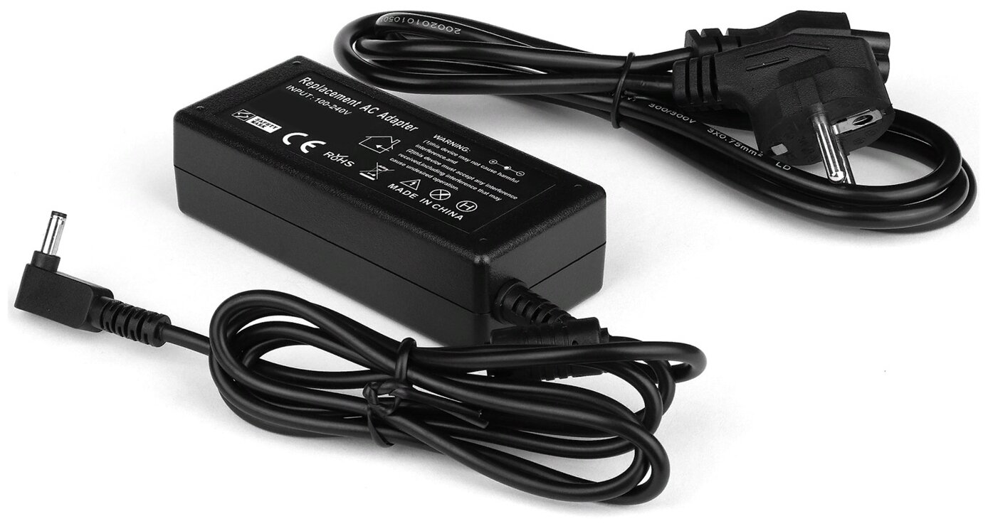 Зарядка iQZiP (блок питания, адаптер) для Asus 90-XB02OAPW00110Q (сетевой кабель в комплекте)