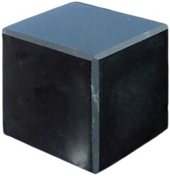 Куб из шунгита полированный, сторона 60-65мм РадугаКамня