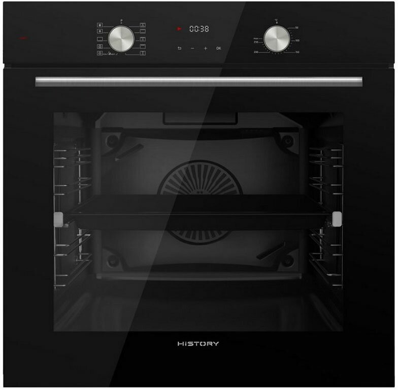 Электрический духовой шкаф HiSTORY OE7710С. FBK, Черный кристалл