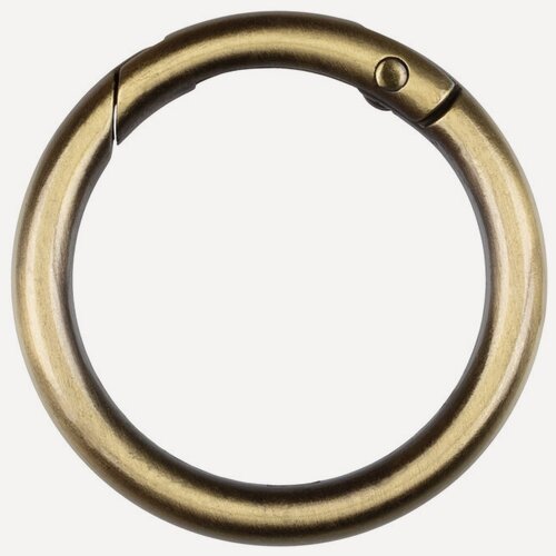 Изображение товара Gamma GH-232-IY57 Карабин-кольцо, металл фурнитура сумок, d 32 мм, бронзовый цвет №03