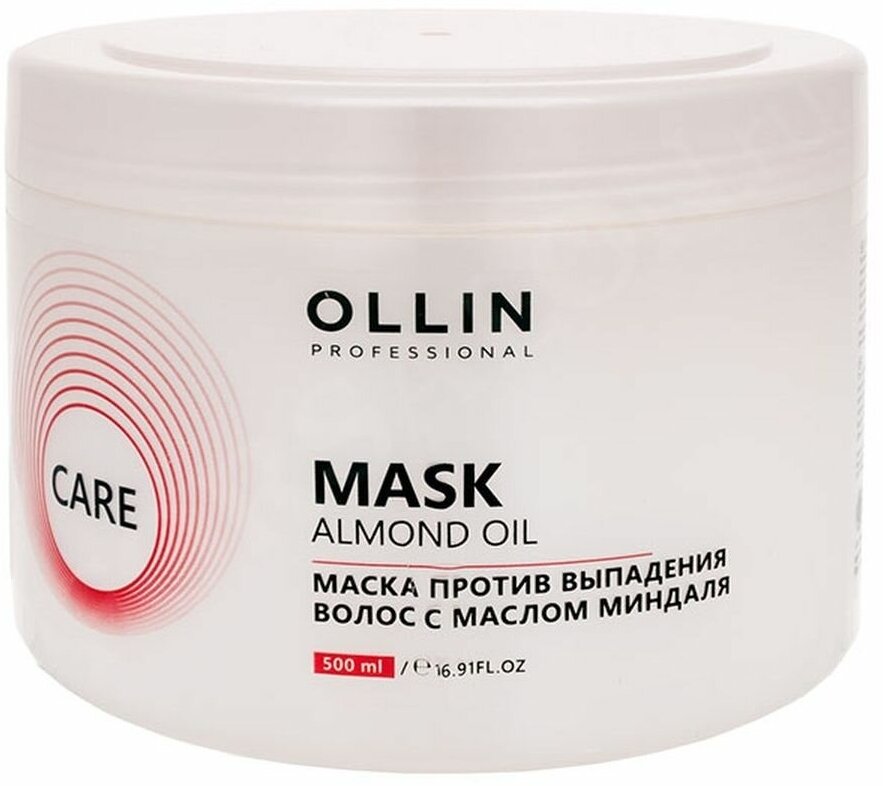 OLLIN CARE Маска против выпадения волос с маслом миндаля 500мл/ Almond Oil Mask