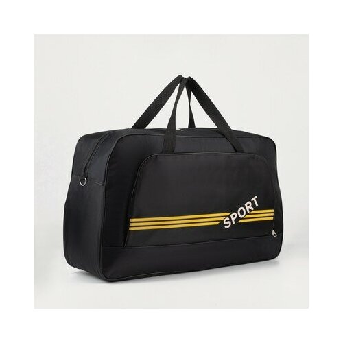 фото Сумка спортивная, отдел на молнии, наружный карман, цвет чёрный барсоня