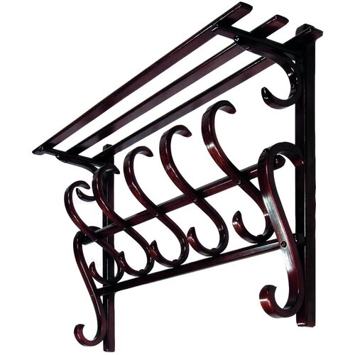 Вешалка настенная деревянная PASSO LUKA, махагон