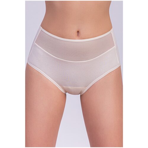 фото Milavitsa трусы слипы высокой посадки basic, размер 122, пастэль