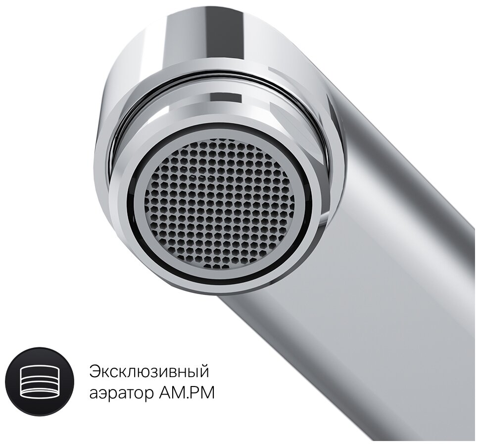 Смеситель для ванны и душа Am.Pm Gem F90A90000 излив 350 мм - фотография № 4