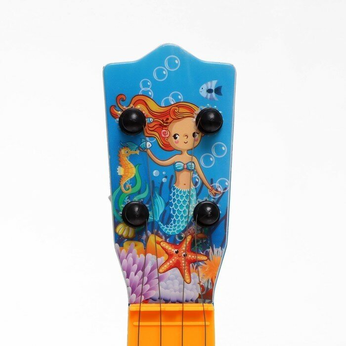 Игрушка музыкальная, гитара "Волшебный мир", 4 струны, цвета микс 9269384