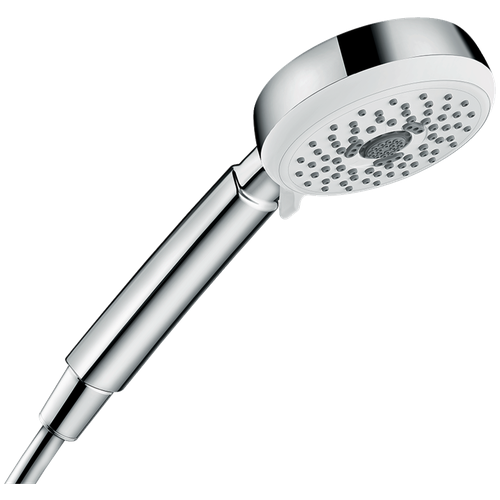 душевая лейка hansgrohe crometta 100 vario 26824400 Hansgrohe Crometta 100 Multi 26823400 хром/белый хром круглая 100 мм