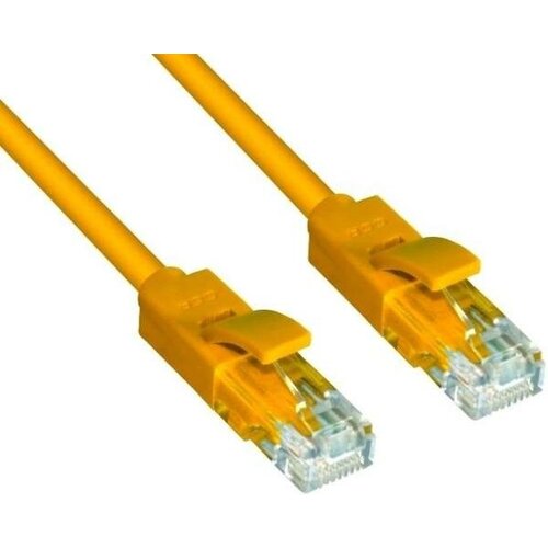 Greenconnect Патч-корд прямой 3.0m UTP кат.6, желтый, 24 AWG, литой, GCR-LNC602-3.0m, ethernet high speed, RJ45, T568B
