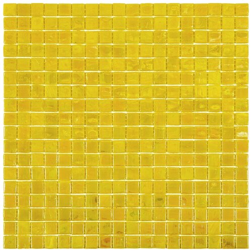 Мозаика одноцветная чип 15 стекло Alma NN88 желтый квадрат глянцевый перламутр