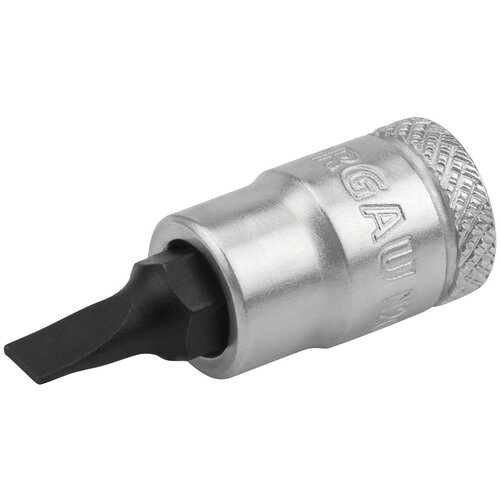 Головка торцевая 1/4 NORGAU Industrial 0,8х4 мм с шариковой фиксацией и шлицевой отверточной вставкой