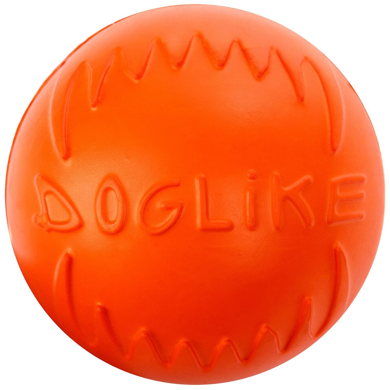 Доглайк Мяч средний для собак всех пород (оранжевый) - фотография № 11