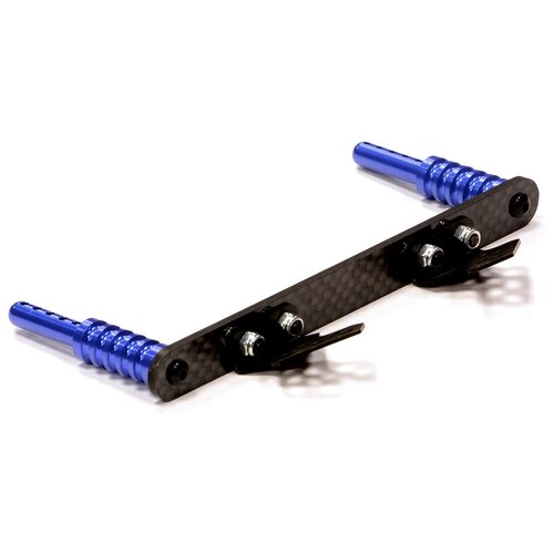 Стойки крепления корпуса передние (синий) 1/10 Traxxas Slash 2WD Integy T8666BLUE