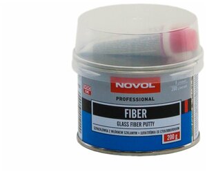 NOVOL Шпатлевка со стекловолокном "NOVOL FIBER" (0,2кг)