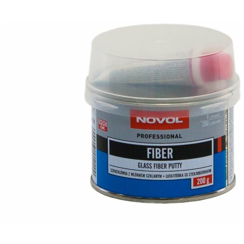 Шпатлевка полиэфирная со стекловолокном Novol Fiber Putty банка 200г 450₽
