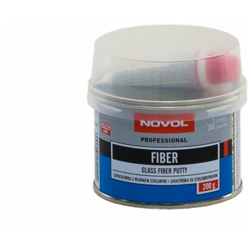 Шпатлевка полиэфирная со стекловолокном Novol Fiber Putty банка, 200г