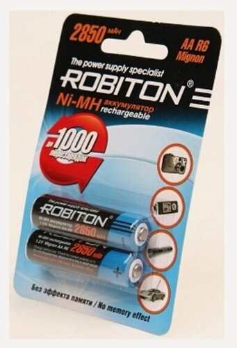 Изображение товара Аккумулятор Robiton LR6 AA 2850 mAh (уп 2 шт)