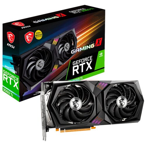 Видеокарта MSI GeForce RTX 3060 Ti 8 ГБ (MSI RTX 3060 Ti GAMING X 8G), rev. 2.0 (LHR)