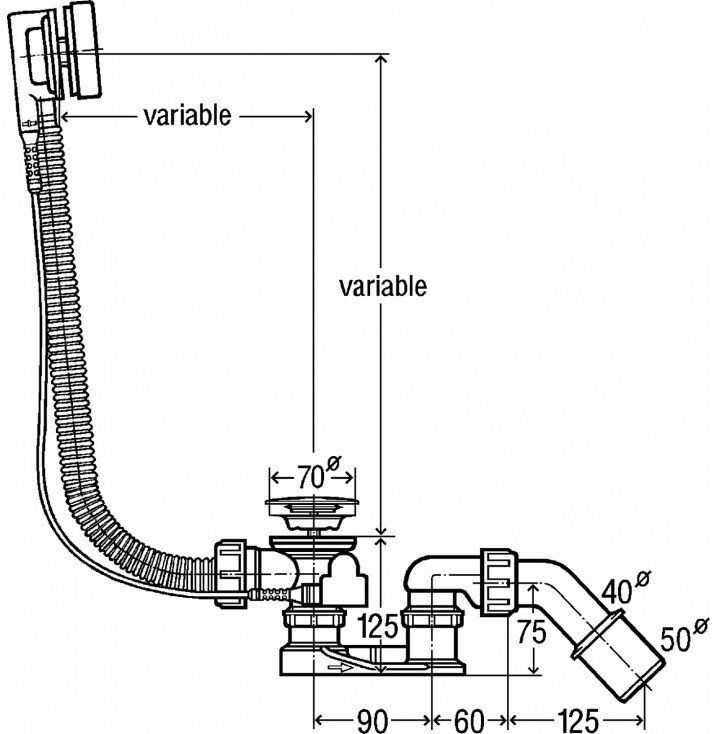 Слив-перелив Viega Simplex 595678