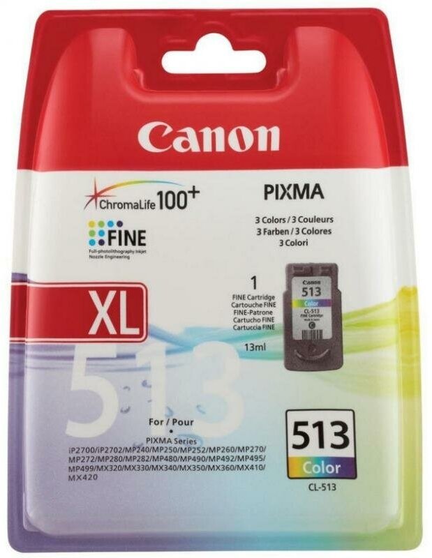 Картридж CANON CL-513 к PIXMA MP240/260/480 цветной увеличенный