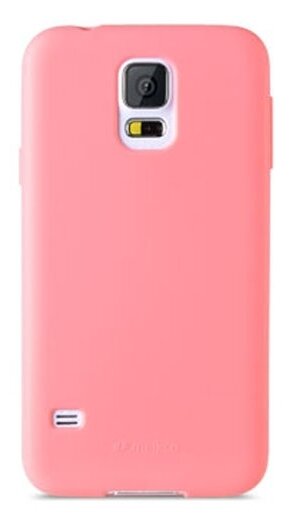 Силиконовый чехол Melkco Poly Jacket TPU case для Samsung Galaxy S5 Mini, розовый