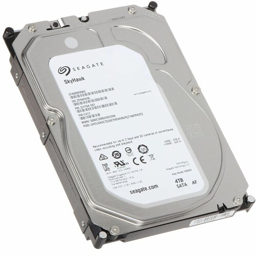 Жесткий диск HDD Seagate SkyHawk Lite 4ТБ ST4000VX005 SATA 3 5900RPM жесткий диск hdd seagate skyhawk lite 4тб st4000vx005 sata 3 5900rpm