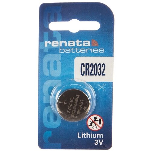 CR 2032 (батарейка литиевая Li/MnO2, 225mAh, 3V) NEW, RENATA CR2032 (10 шт.)