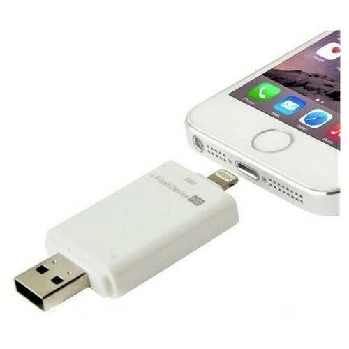 I-Flash-Device Флешка для Iphone/Ipad со сменной микро SD картой (SD карта в комплект не входит)